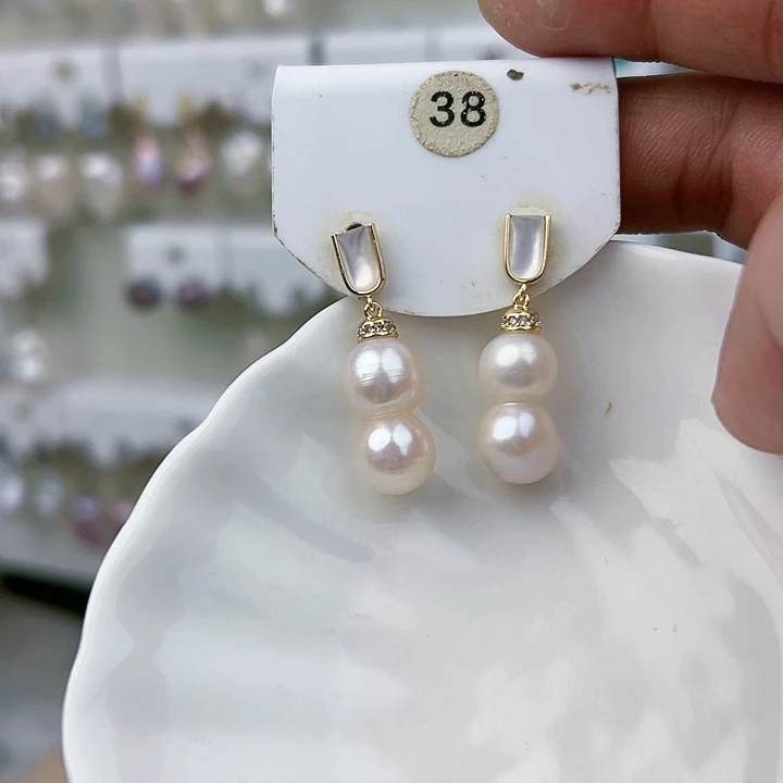 未镶嵌耳饰淡水珍珠