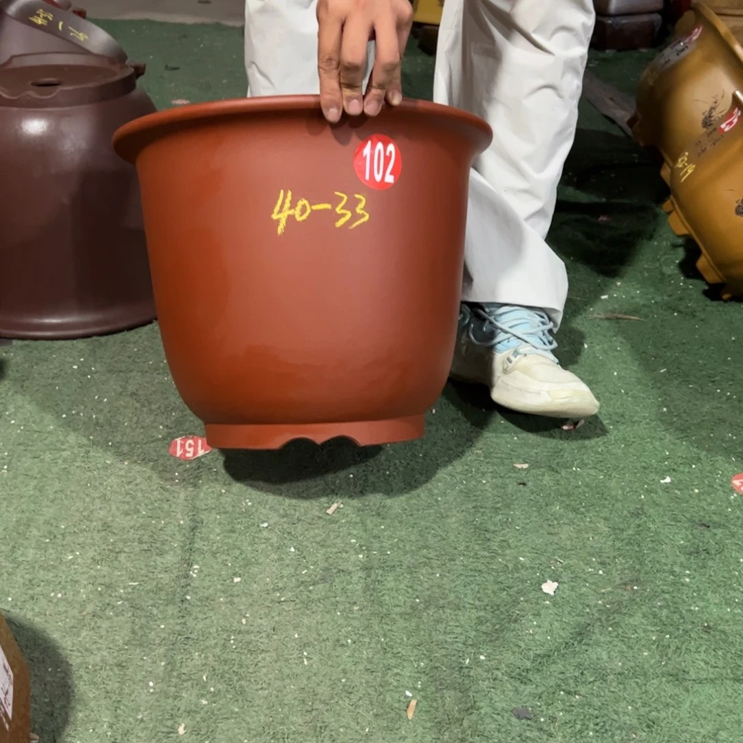 咩***欧紫砂花盆紫砂艺术