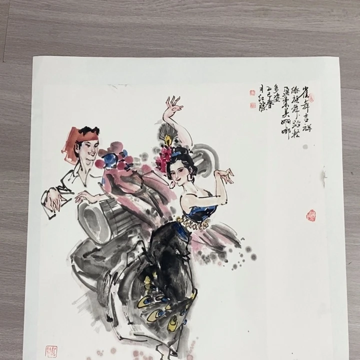 武***石国画亲笔手绘原创
