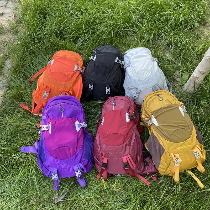35L悬浮背负系统双肩背包野营徒步专业大容量户外旅行登山包防水