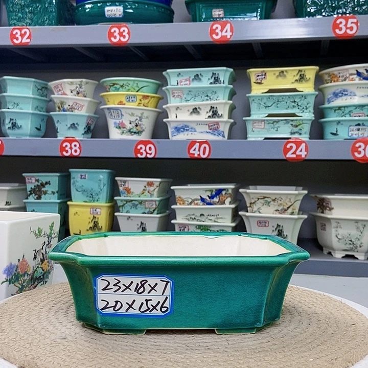 紫砂花瓶，紫砂花盆