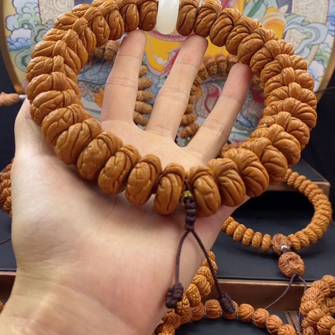 桃核手串小**肉龙纹桃核矮霸