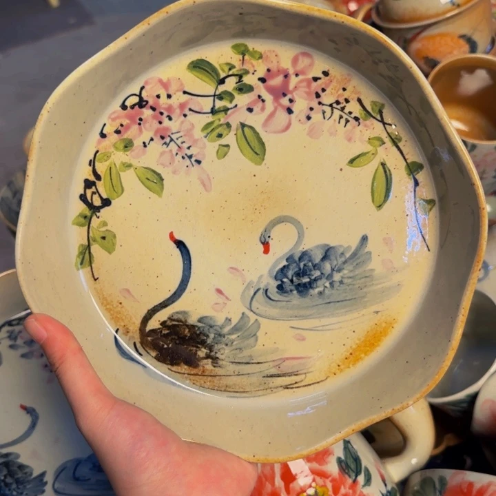 瓷片景德镇陶瓷手工手绘