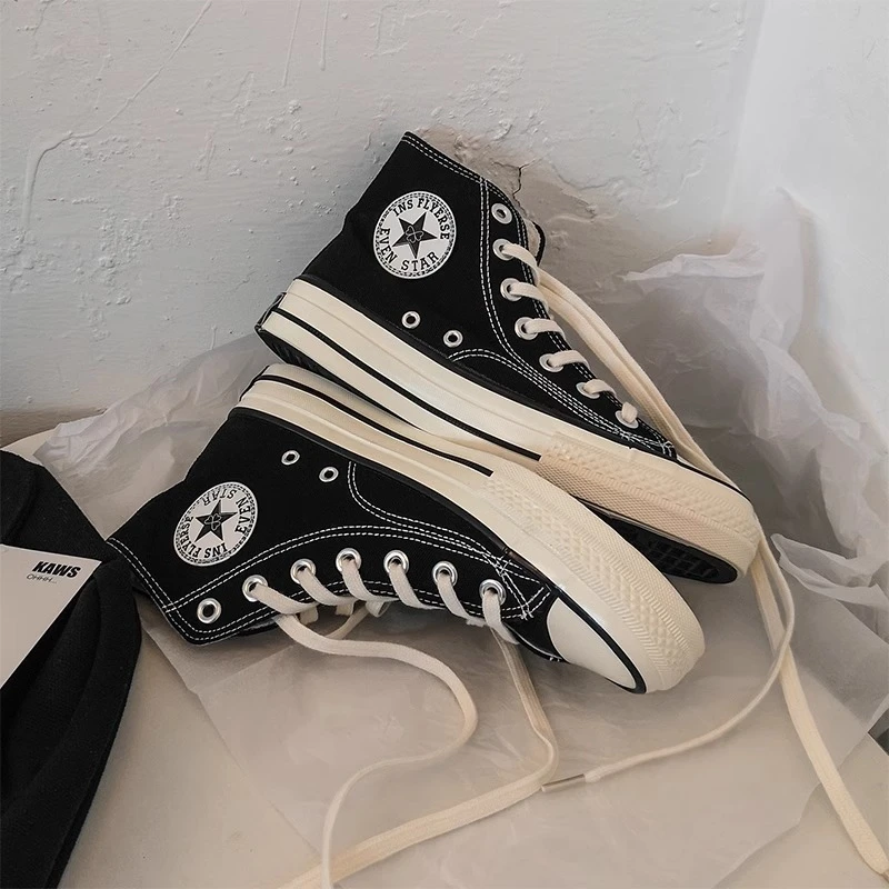 莆田正品70年代高低帮帆布鞋男女款经典百搭透气休闲运动鞋中国风