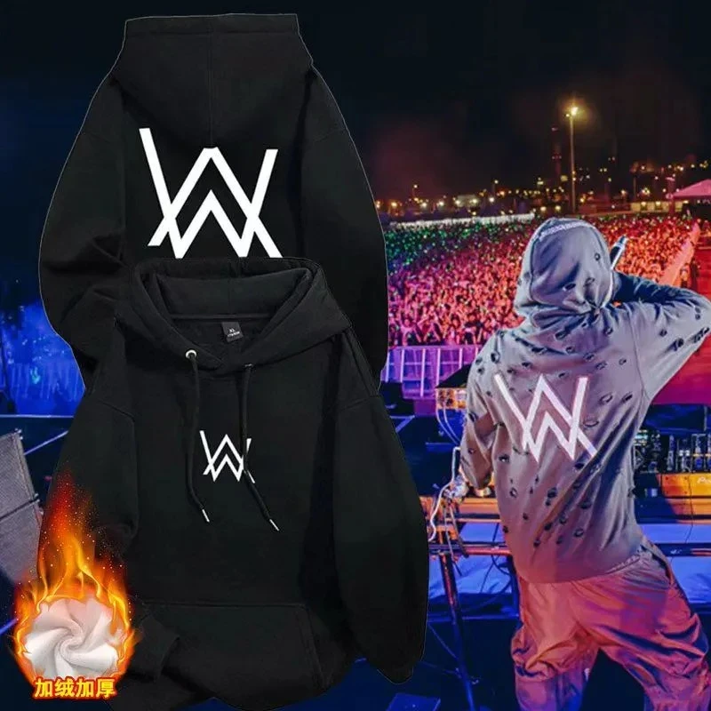 艾伦沃克嘉豪同款战男连帽卫衣秋冬季2025新款中大儿童学生加绒