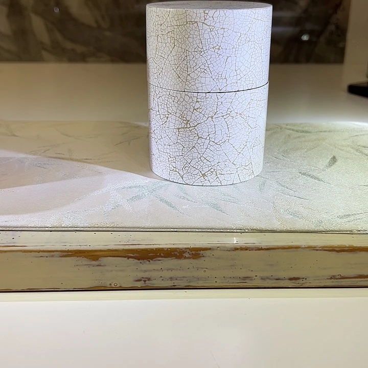 大漆工艺贴蛋壳茶叶罐