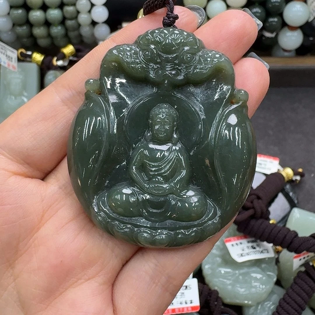 和田玉未镶嵌吊坠(不含链)