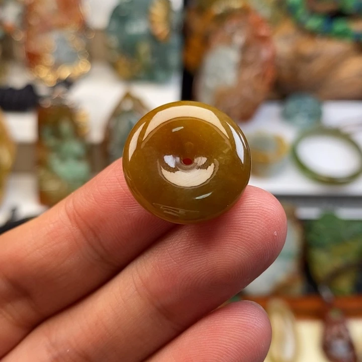 翡翠未镶嵌颈饰缅甸天然翡翠平安扣