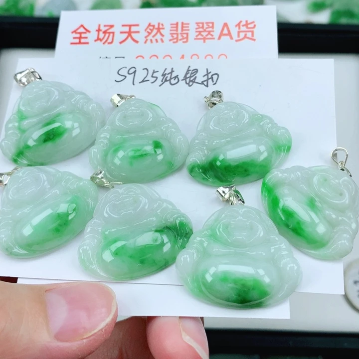 翡翠挂件银S925镶嵌多样性发其1