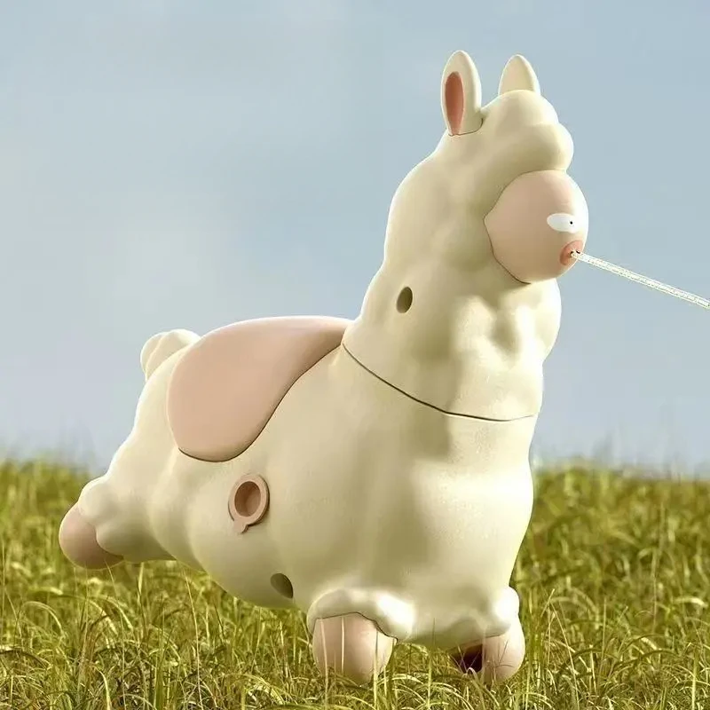 新款羊驼水枪按压整蛊玩具水枪羊驼喷水水枪男女玩具户外搞怪水枪