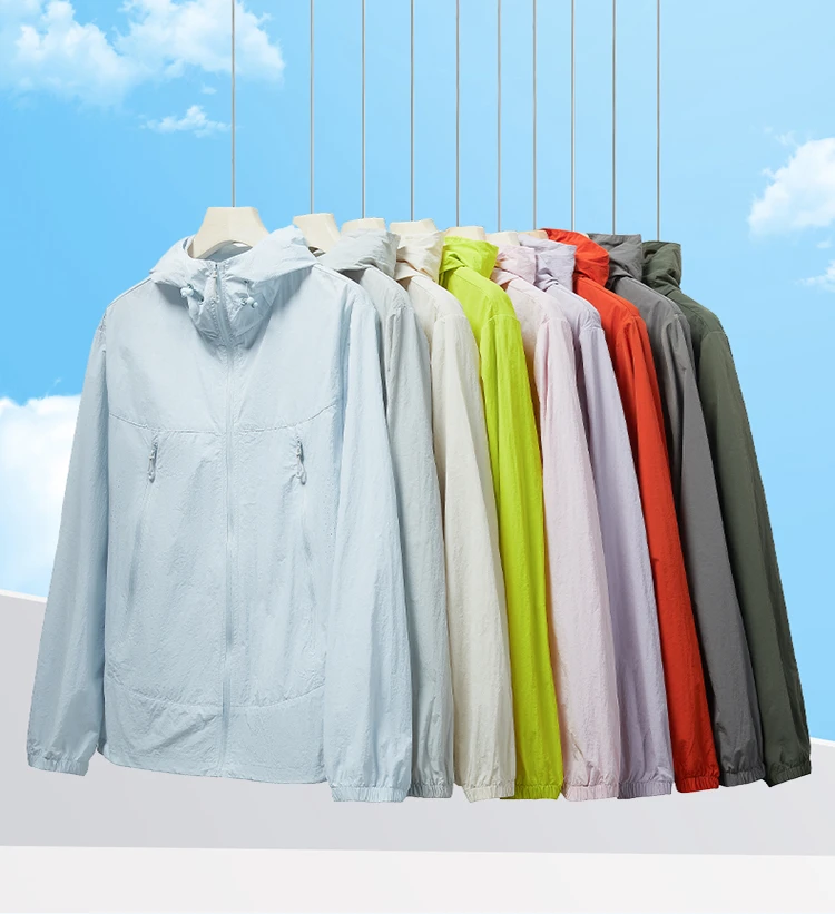 9868夏季情侣款防晒服宽松型防紫外线男城市户外防晒衣