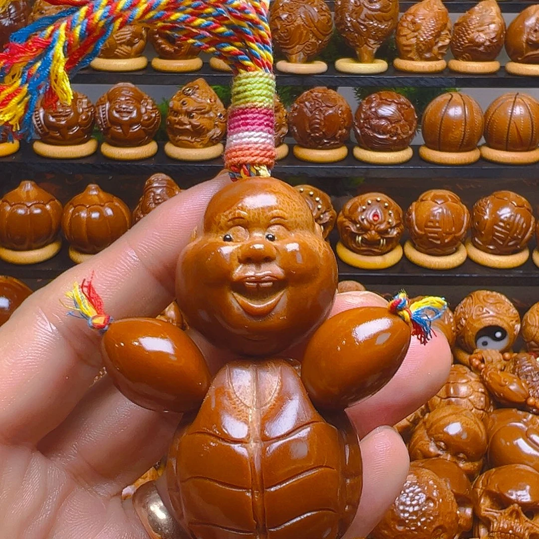 齐***大橄榄核手串/手链龟仙人一套