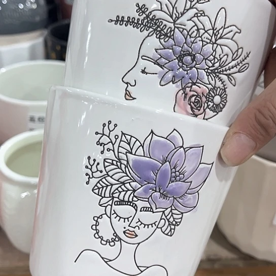 陶瓷外贸尾货多肉绿植陶瓷花盆