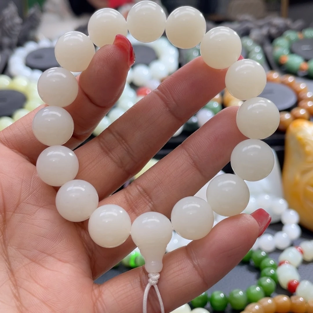 和田玉手串未镶嵌