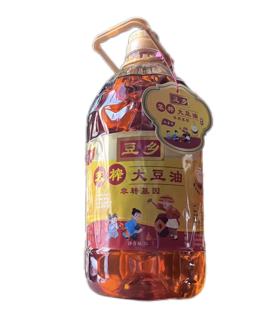 东北非转基因笨榨大豆油精选原料物理压榨熟榨油5L包邮