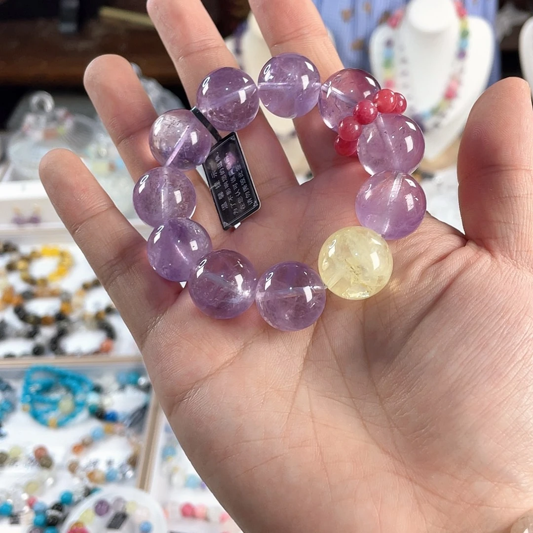 银S925镀金镶嵌手链水晶