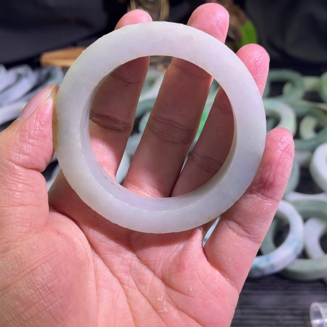 定制翡翠未镶嵌天然纹理随机，追求完美者慎拍