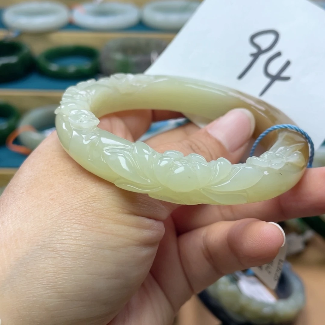 未镶嵌手镯和田玉圈口59