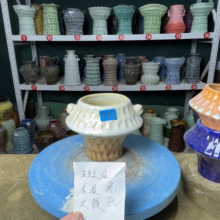 陶景德镇陶瓷花盆花器982