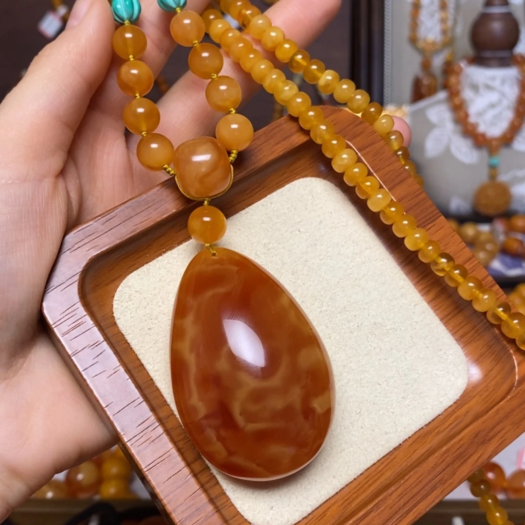 【闪购商品】蜜蜡颈饰未镶嵌项链