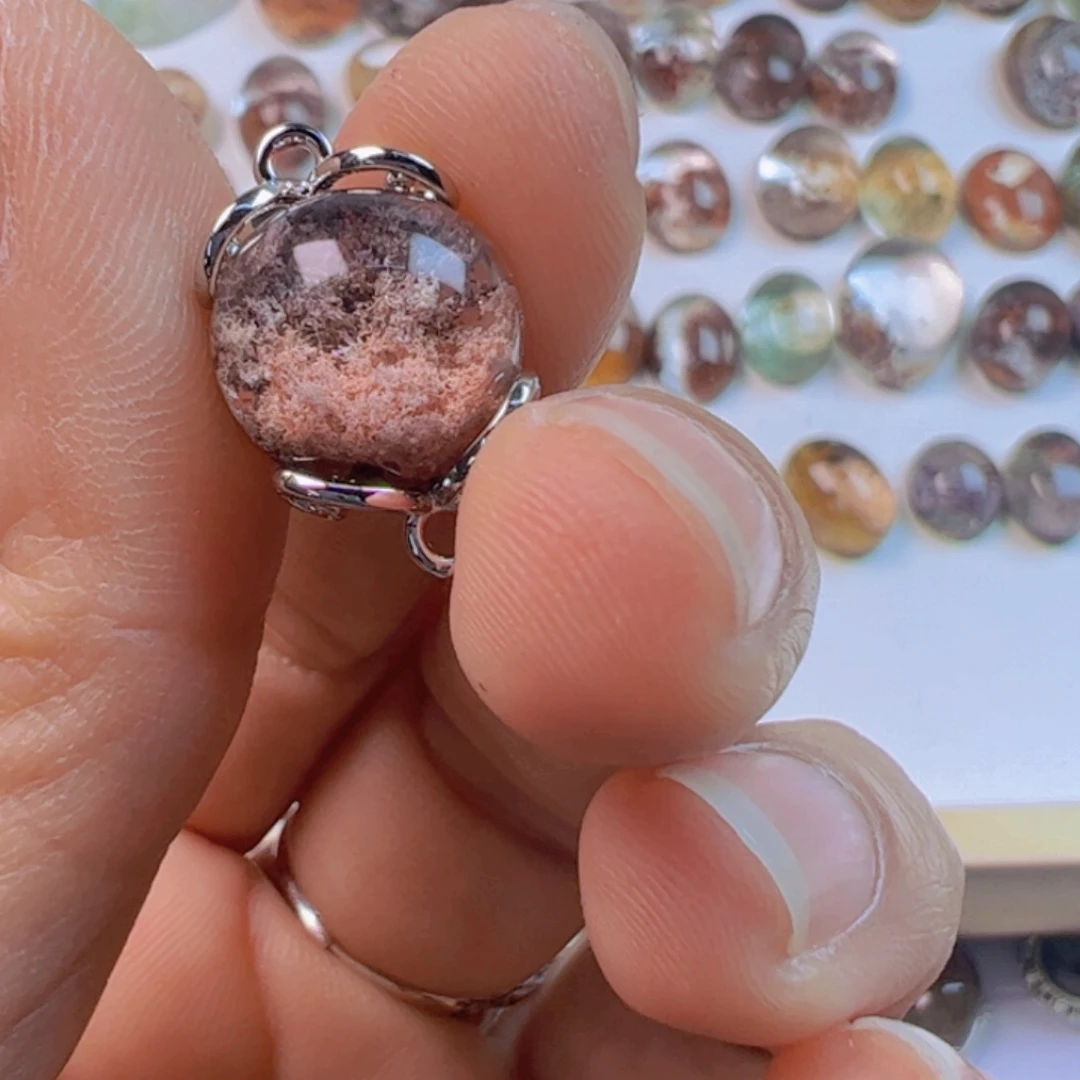 水晶手链银S800镀金镶嵌图****