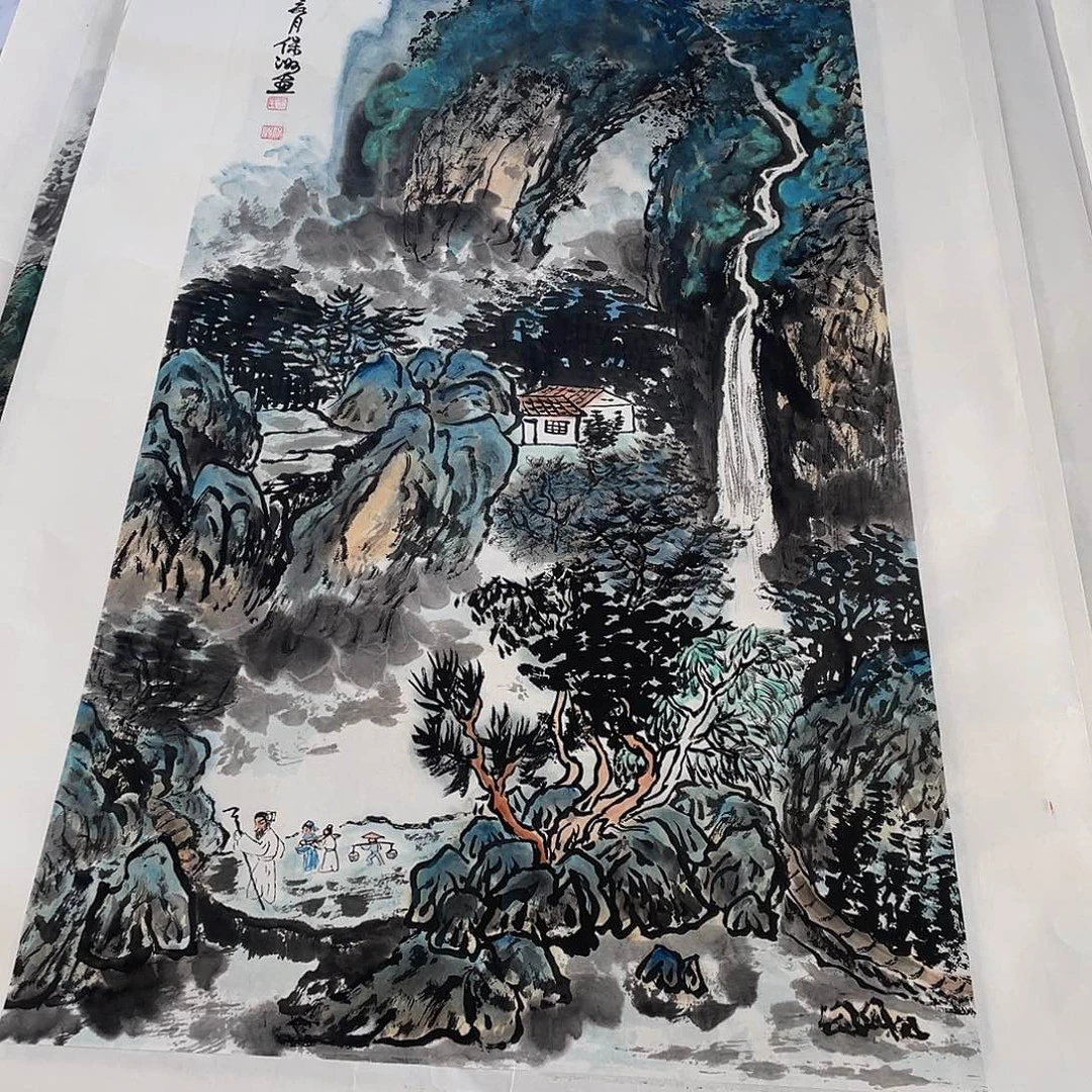 国画国画作品手绘作品