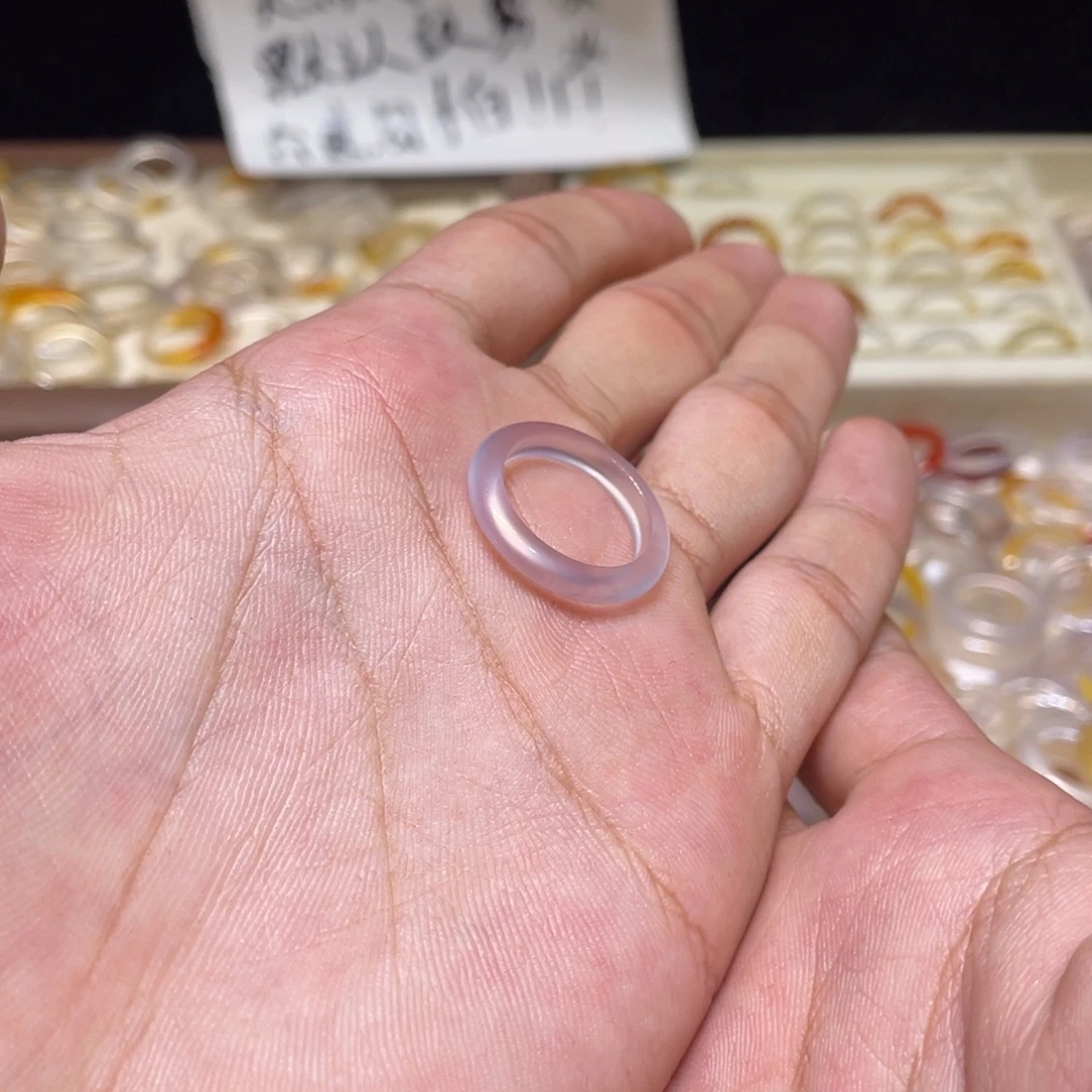 玛瑙/玉髓未镶嵌戒指13号港12