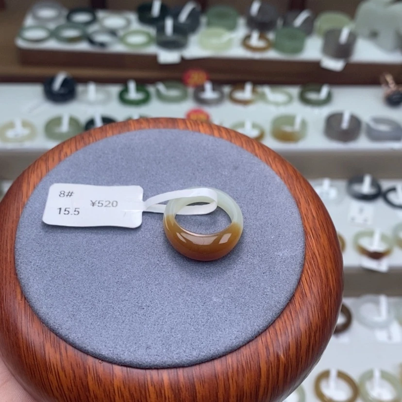 【闪购商品】未镶嵌戒指和田玉  和田玉戒 8-1