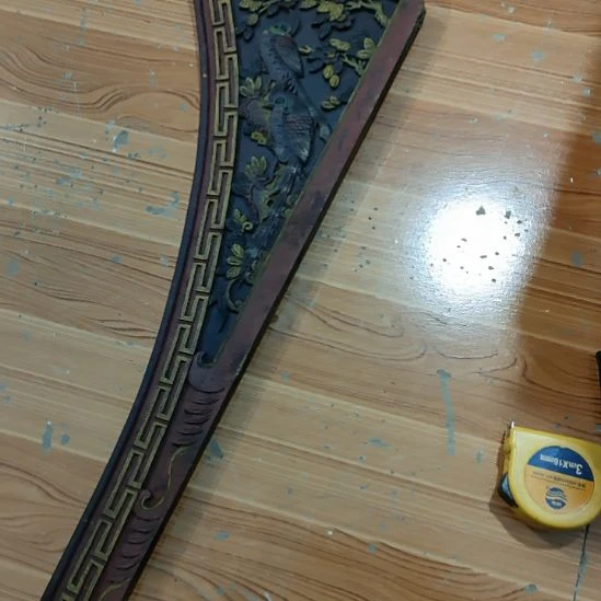 绒质木雕花板，一物一拍