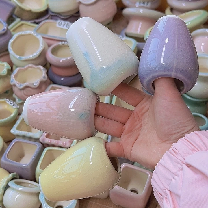 红陶陶瓷花盆当场满12包邮