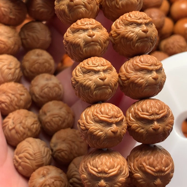 【闪购商品】猴头核桃手串养***峰悟空