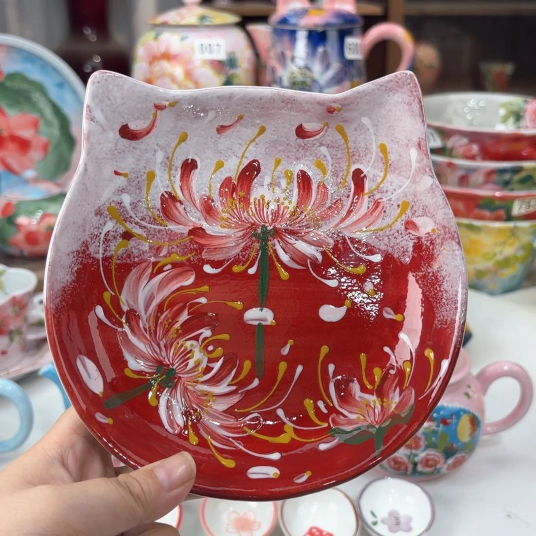 景德镇手绘高温釉下彩陶瓷茶具