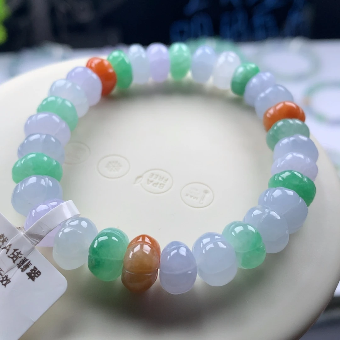 翡翠未镶嵌手链卡9.5