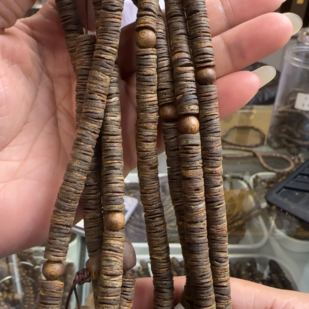 手串沉香多样性发1条沉水片珠白棋高货30克