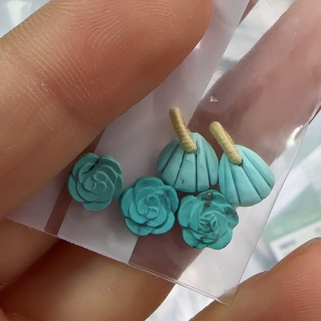 绿松石珠宝半成品未镶嵌