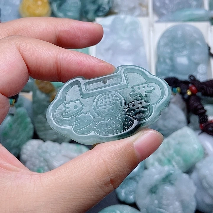翡翠未镶嵌吊坠(不含链)翡翠