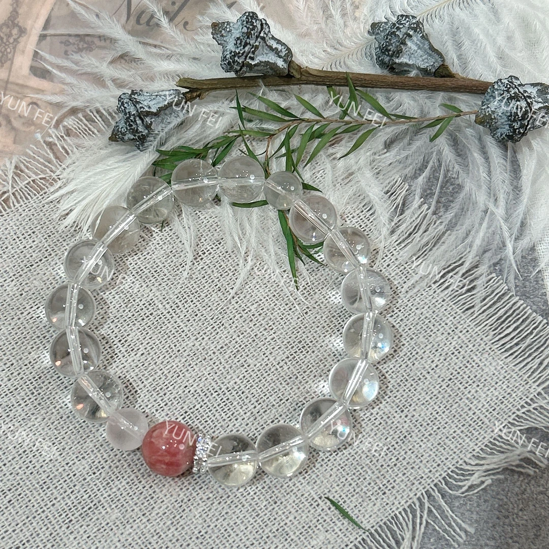 【327一颗红纹石】天然水晶原创小众设计