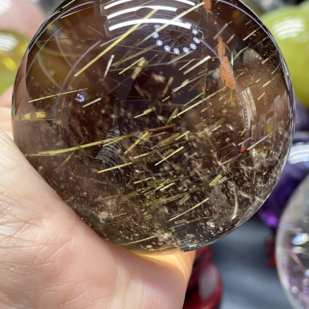 未镶嵌珠宝半成品水晶MM钛晶6.7厘米