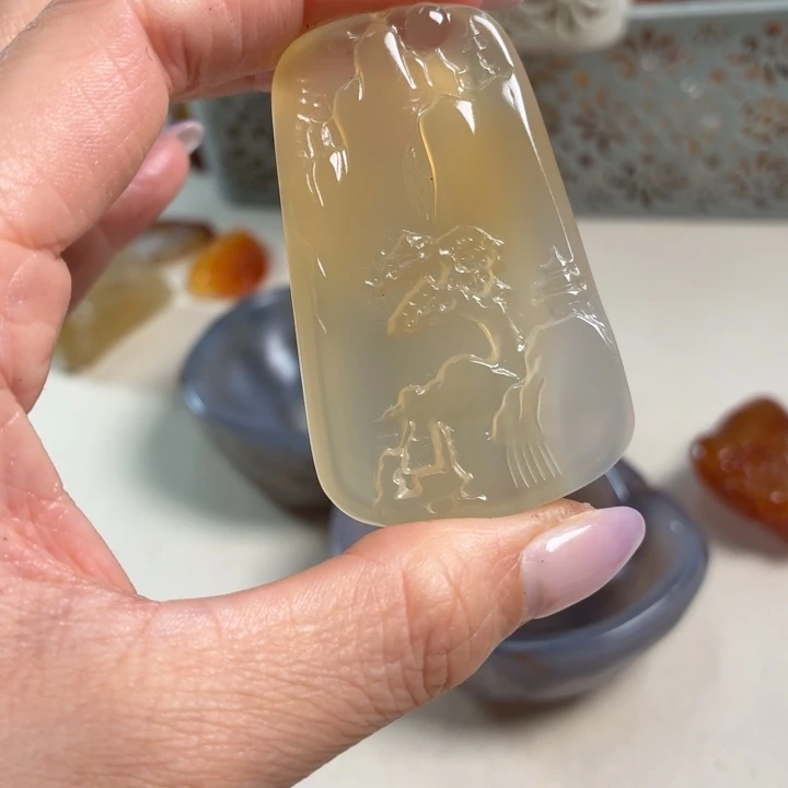 玛瑙/玉髓未镶嵌吊坠(不含链)