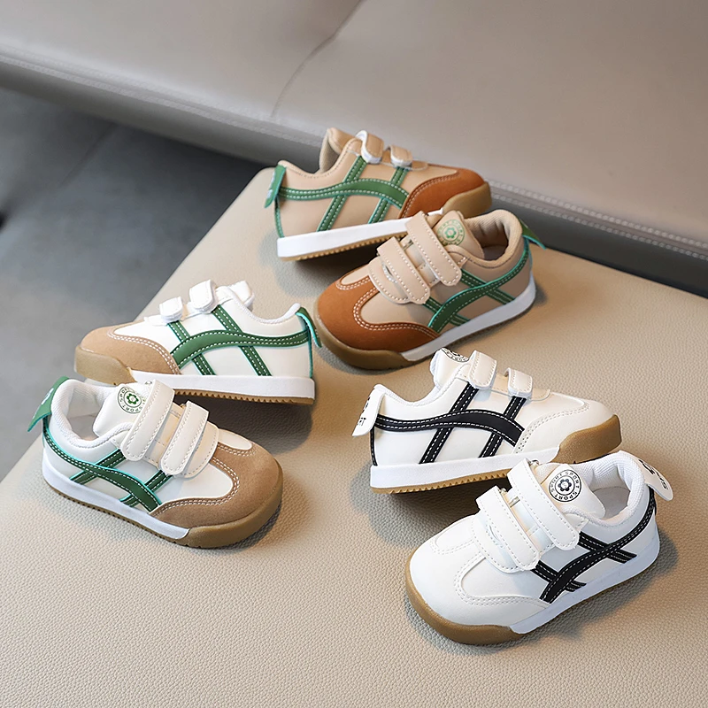16-30码男宝学步鞋春秋新款复古阿甘鞋女童防滑软底百搭休闲板鞋