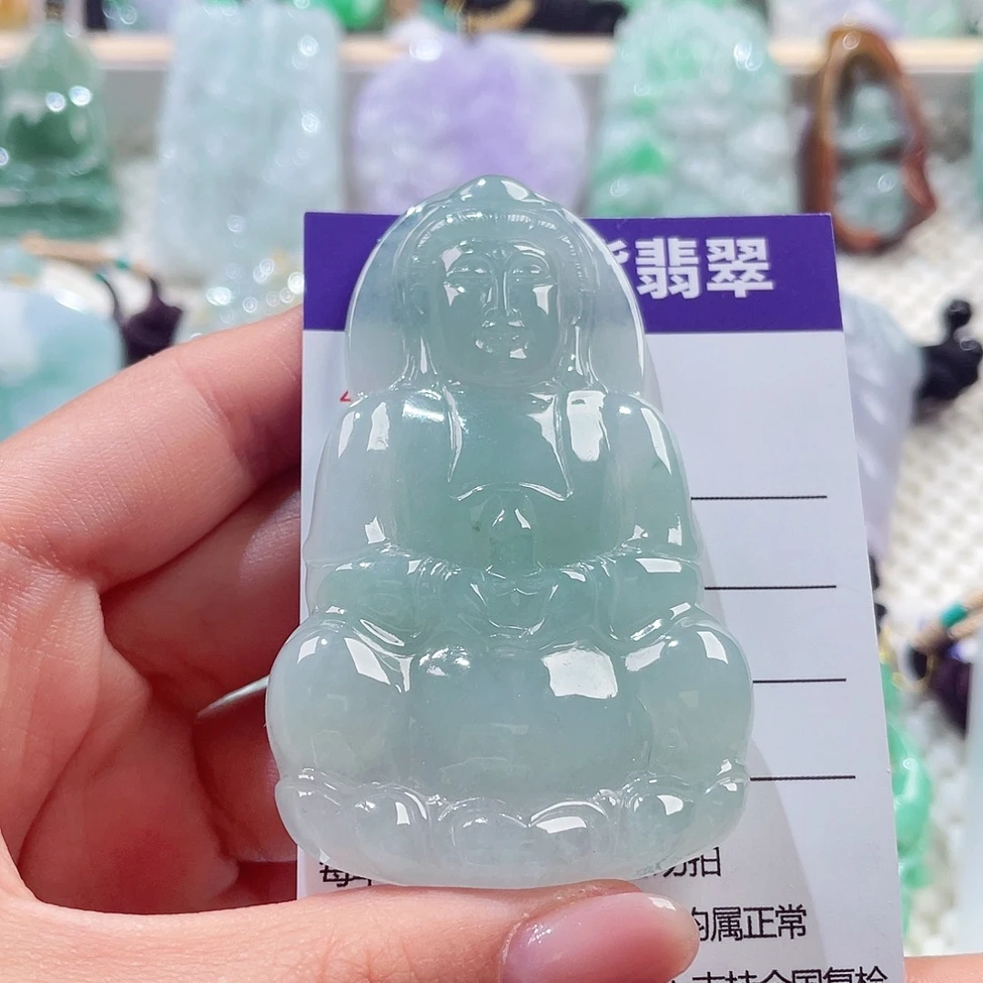 颈饰未镶嵌翡翠观音