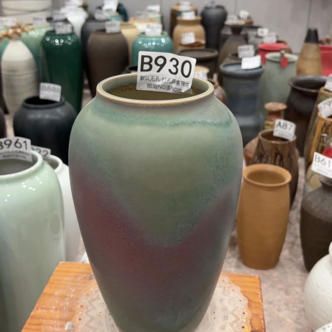 摆件瑕疵930 景德镇陶瓷花瓶高27口9.5