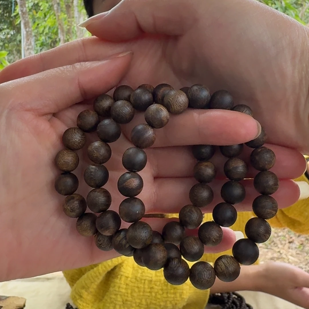 手串沉香绿奇楠单圈约1.0-11多样性发一条