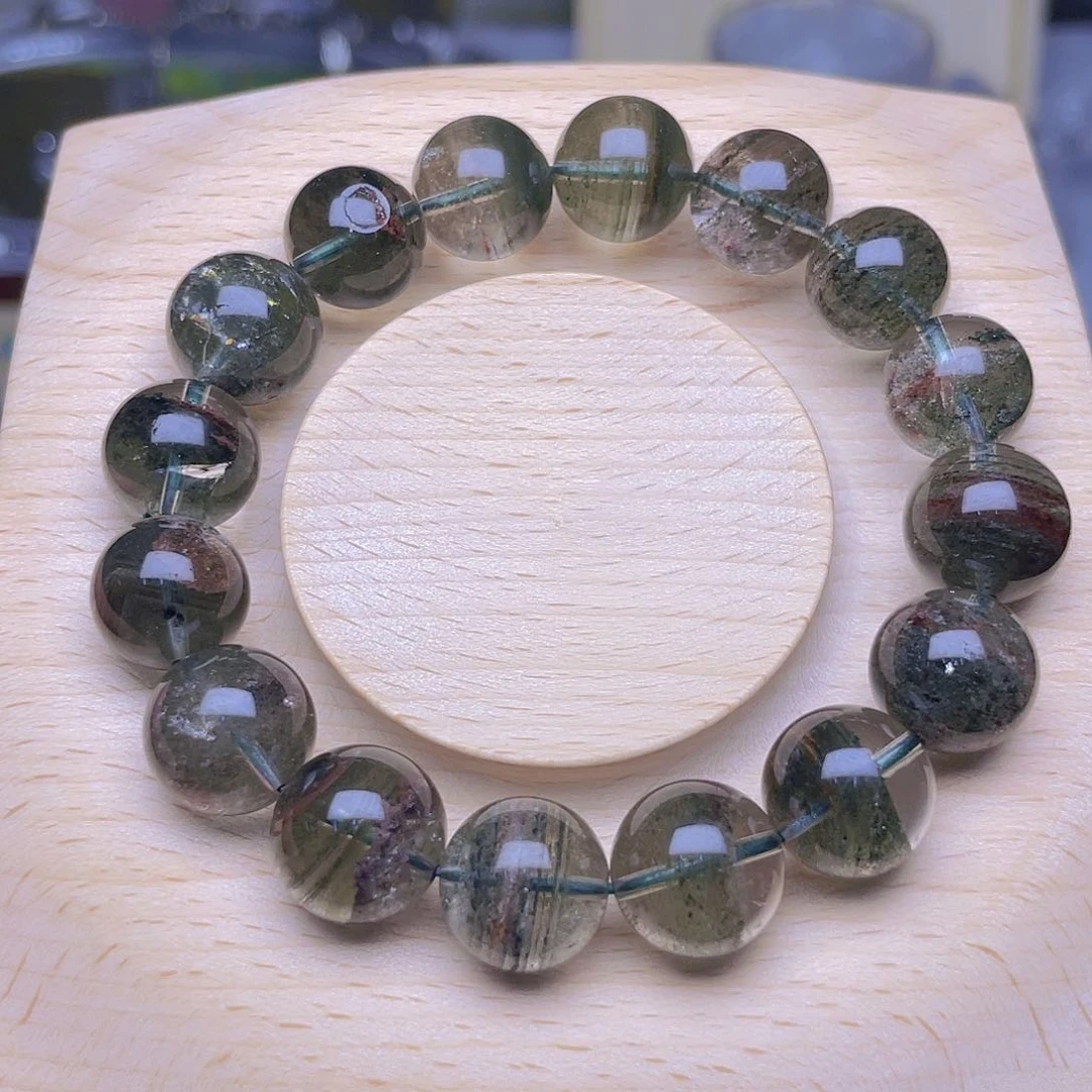 水晶手链合金千层绿幽灵