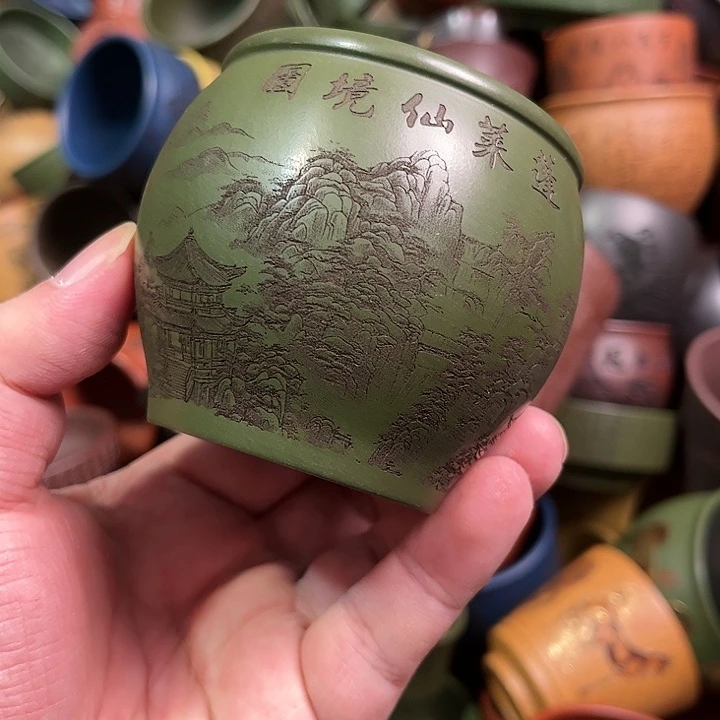 紫砂茶杯全手工紫砂主人杯