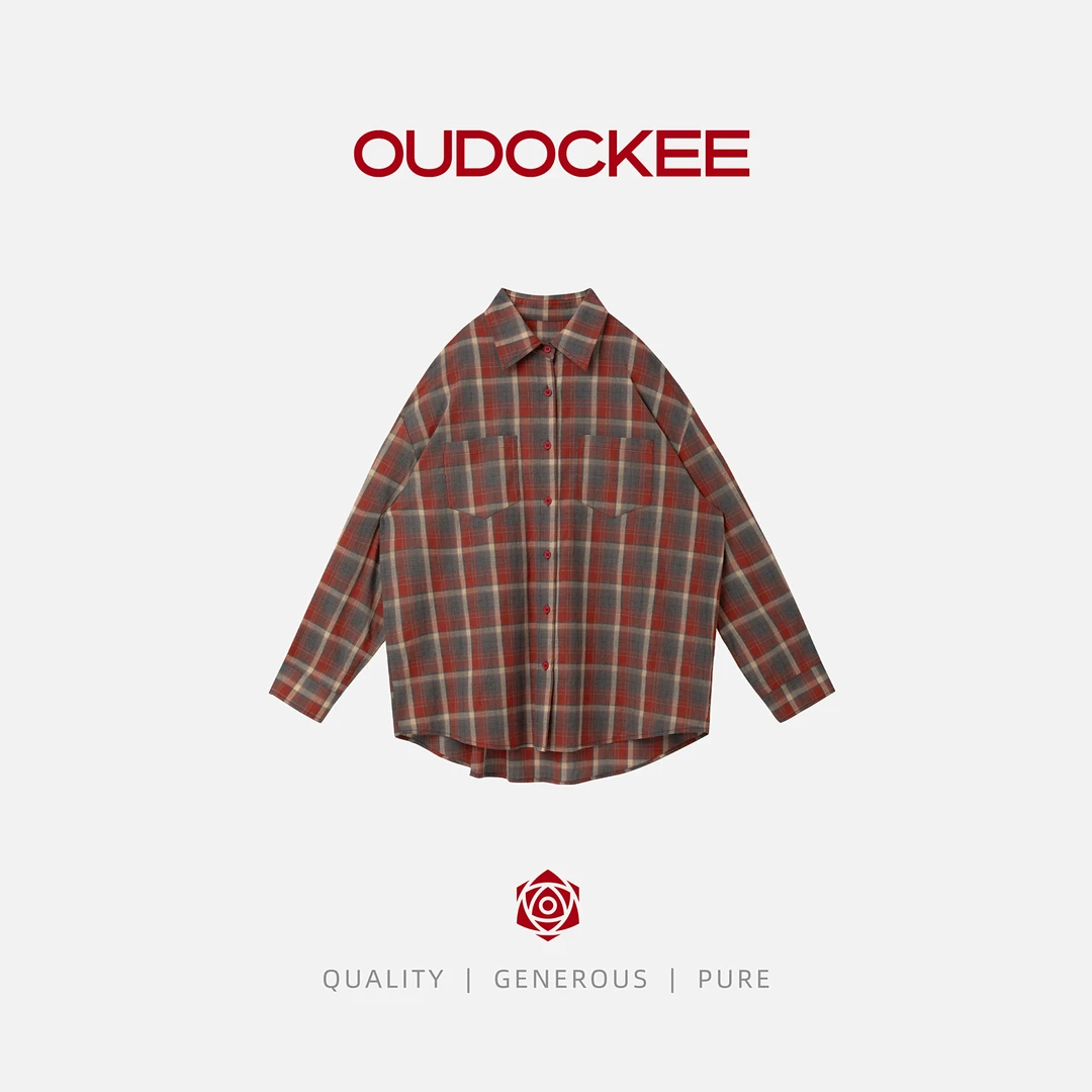 OUDOCKEE 鸥鸥【盲盒】红格衬衫+爆款牛仔半身裙 组合盲盒 290-124*