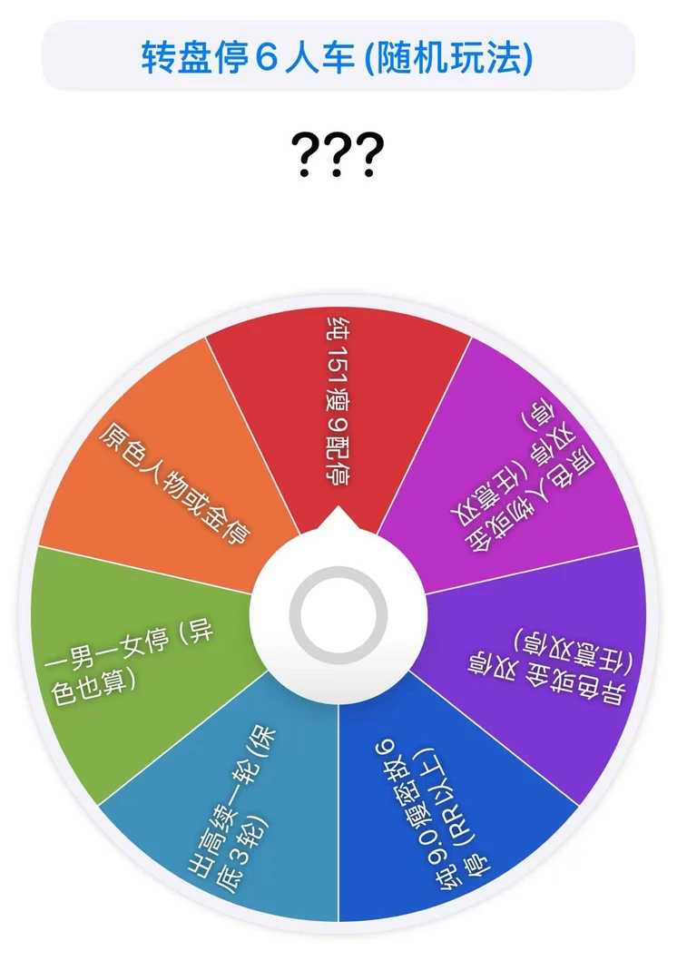 【组队转盘停随机玩法（6人车）】简中集换式卡牌盲盒