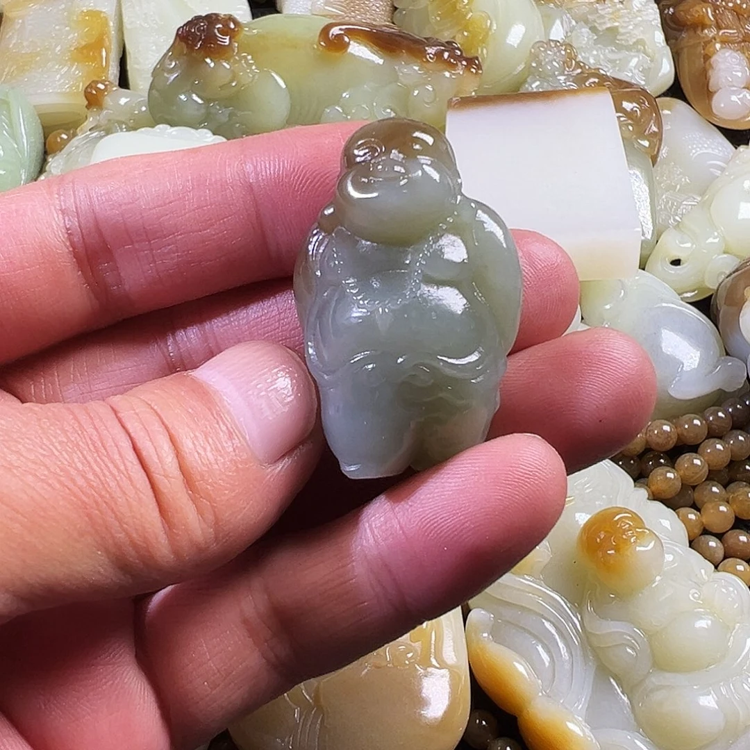和田玉未镶嵌吊坠(不含链)