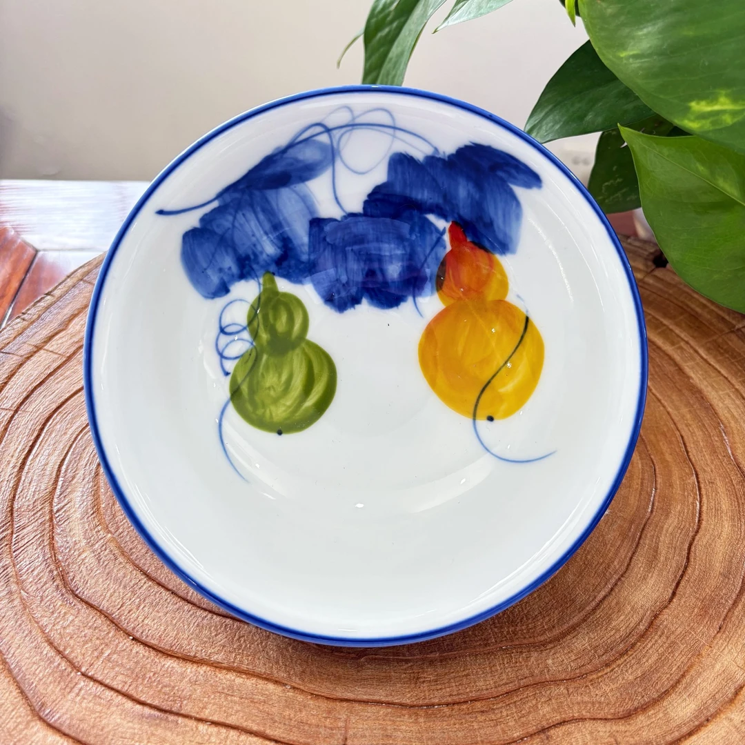 壮壮碗厚胎饭碗火锅碗景德镇高温瓷食品级手绘釉中彩高颜值餐具