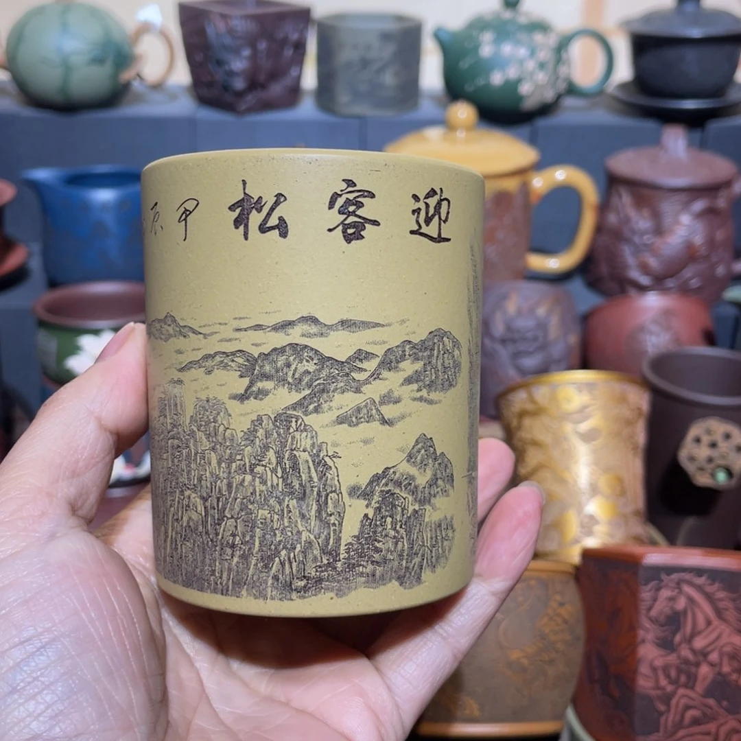 原矿紫砂手工主人杯